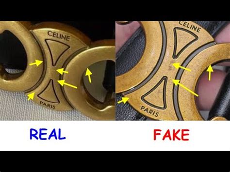 celine triomphe belt real vs fake|celine belt scam.